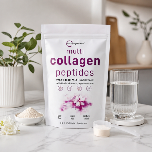 Multi Collagen Peptides - Colágeno hidrolizado 5 en 1 · Pelo, uñas, piel y energía sana · 450 g